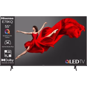 טלוויזיה חכמה "55 SMART 4K VIDAA 6 QLED 55E79KQ הייסנס HISENSE